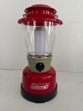 Coleman Black Lantern Battery Pack with Red Accent Vents